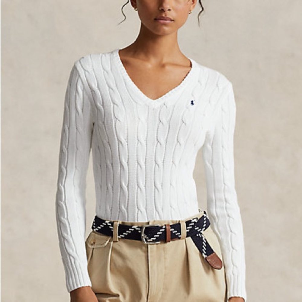 Polo Ralph Lauren Cable-Knit V-Neck Sweater
M